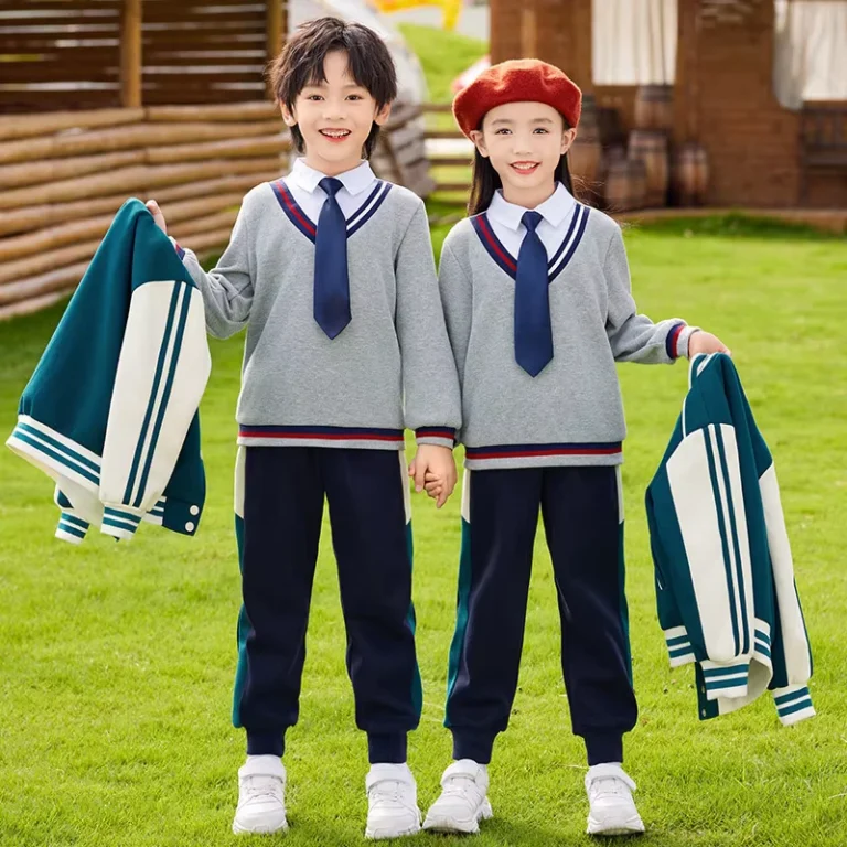 Class-Uniforms-Suitable-for-Multiple-Seasons-School-Uniforms-With-Ties-Outdoor-Sports-Baseball-Uniform