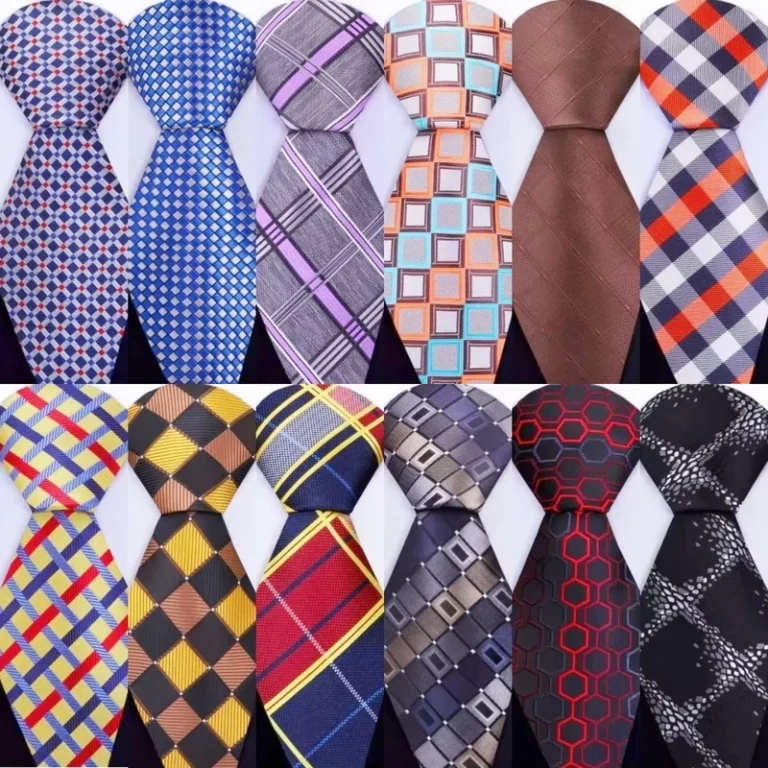 Classic-Custom-Fashion-Stripe-Plaid-Pattern-Microfiber-Polyester-NeckTies-Eco-Friendly-Custom-Logo-Label