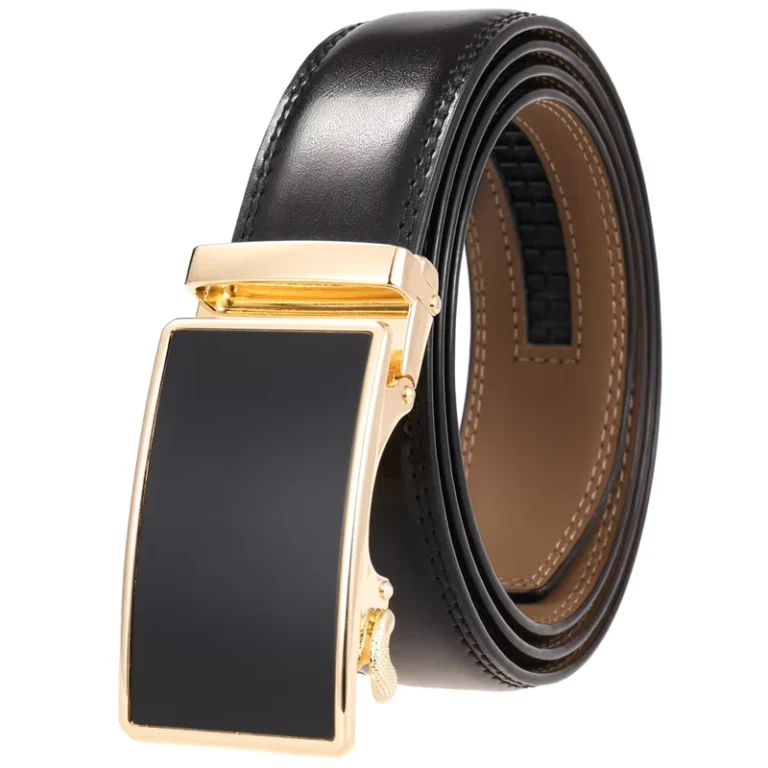 Classic-Formal-Business-Auto-Lock-Buckle-Ratchet-Belts-Custom-Genuine-Leather-Waterproof-Adjustable-for-Men