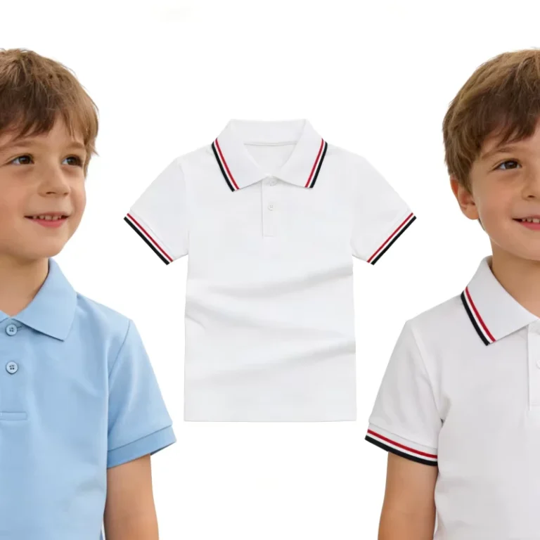 Classic-Kids-Polo-Shirt-School-Uniform-Boys-Girls-Soft-Breathable-Quick-Dry-Cotton-Short-Sleeve-Tee-Summer-Primary-School-Class
