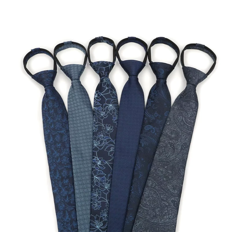 Classic-Popular-Zipper-Ties-Pre-Tied-Adjustable-Polyester-Necktie-Ties-Easy-Wear