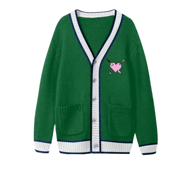 Classical-School-Cardigan-Students-Design-V-Neck-Long-Sleeve-Rib-on-Bottom-Cuff-School-Uniform-Knitting-Girl-School-Cardigan