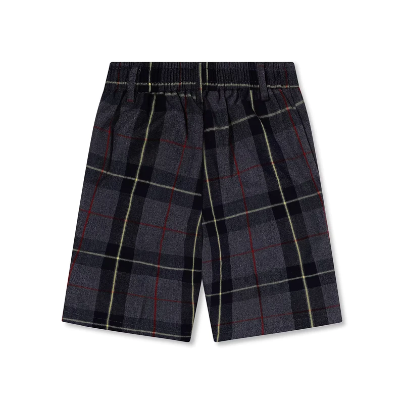 Classmate-Kids-Gray-Paid-School-Uniform-Shorts-Student-Full-Elasticated-Waist-Pull-on-Flat-Front-Bermuda-Shorts-Manufacture