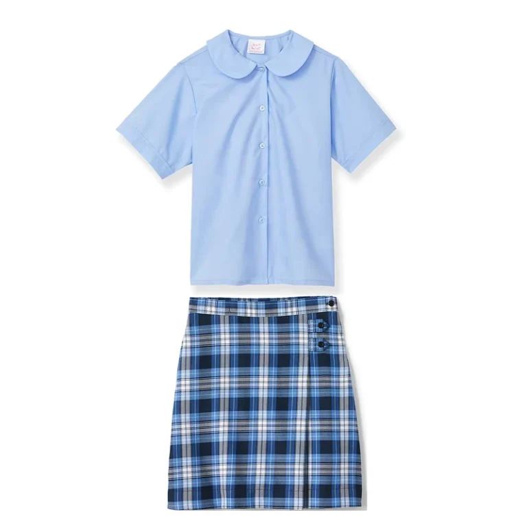 Clothes-Wear-for-Student-Girls-Blouse-Skirt-Set-Dress-Short-Sleeved-Skirt-Set-Girls-Childrens-Kindergarten-School-Uniform-Set