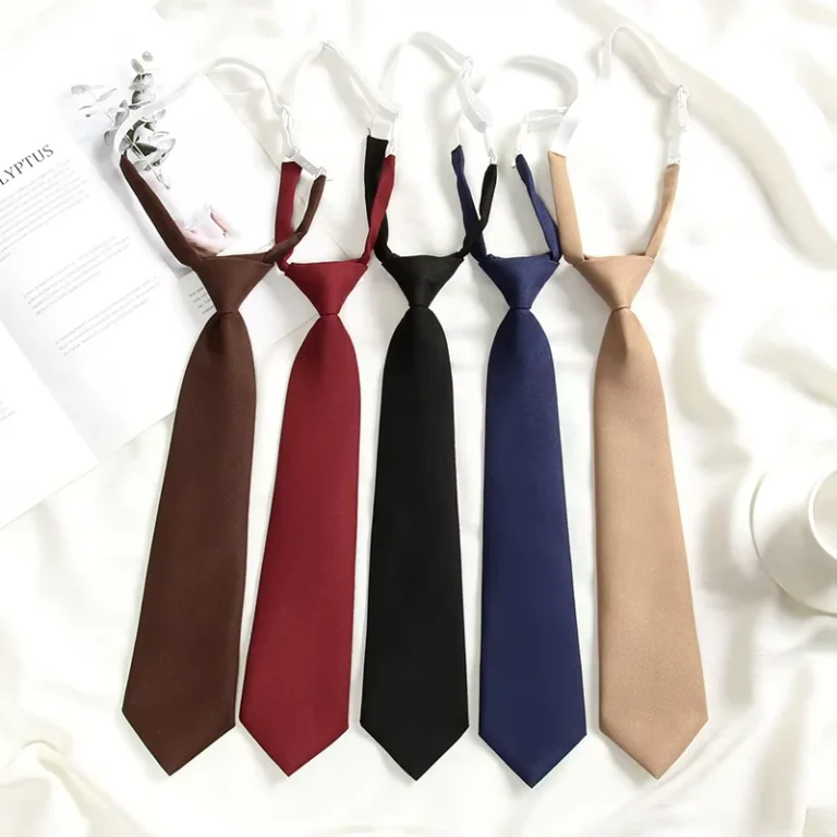 College-Style-Women-Fashion-Easy-Small-Necktie-Girls-Student-School-Uniform-Accessory-Solid-Color-Jk-Tie