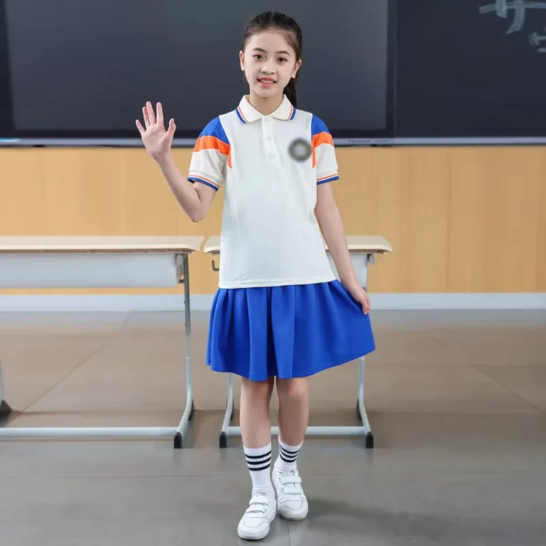 Color-Combination-School-Uniform-Set-Summer-Primary-Secondary-School-Students-Class-Sports-Performance-Uniform