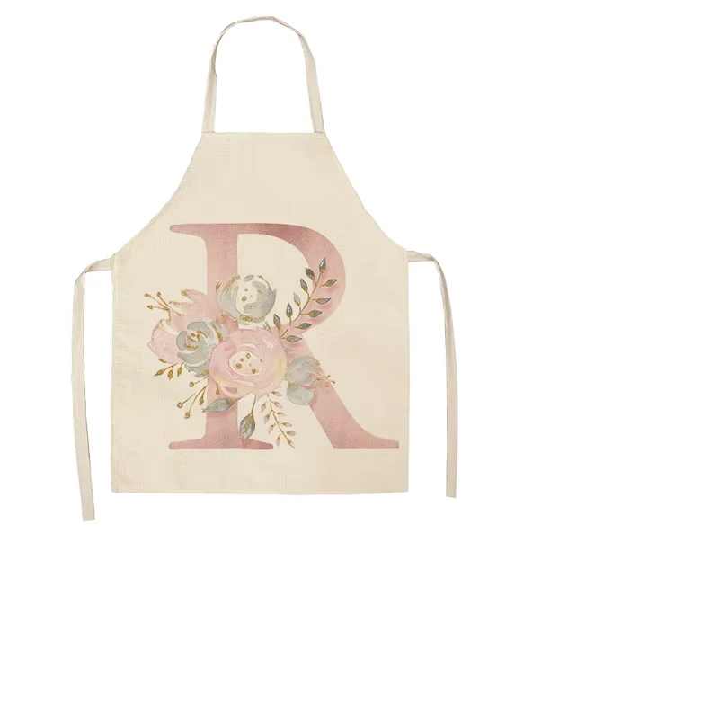 Concise-Capital-Letter-Florets-Print-Sleeveless-Linen-Aprons-for-Kids-Adults-Cleaning-26-Colors