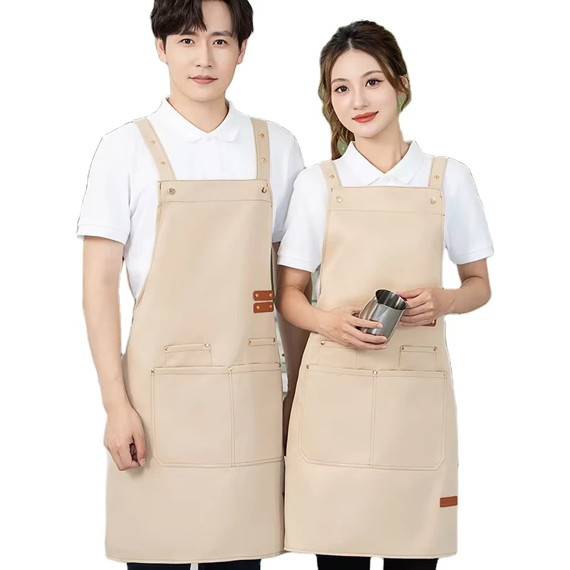 Cooking-Apron-Custom-Logo-Restaurant-Bar-Uniforms-Hotel-Uniforms-Aprons