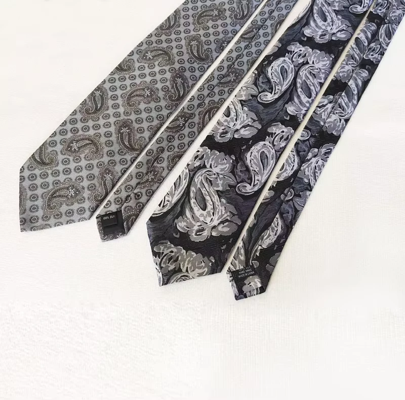 Cost-effective-GRS-Certification-Polyester-Paisley-Necktie-Custom-Logo-Colors-Mens-Woven-Casual-Wedding-Party-Tie