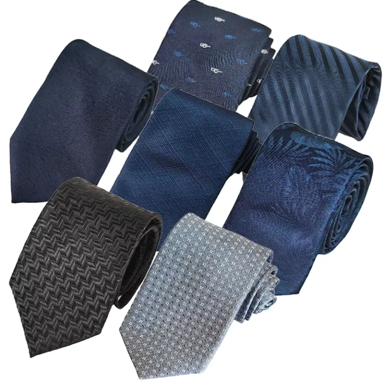Cost-effective-Quality-Assurance-Dark-Blue-Various-Patterns-Neckties-OEM-Service-100-Polyester-Neckties-for-Men