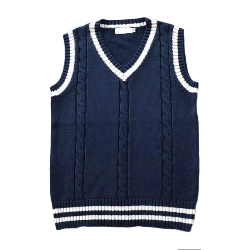Cotton-Blend-Longline-Knit-Vest-with-Contrast-Trim-OEM-Custom-Fit-and-School-Uniform-Approved