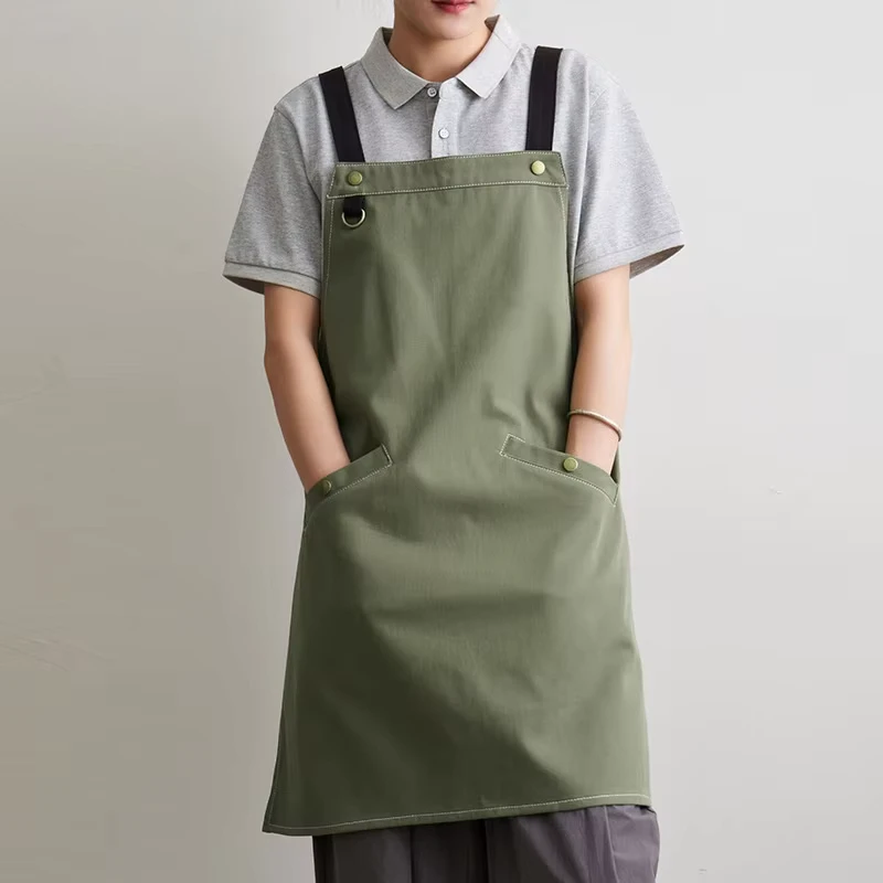 Cotton-Custom-Printed-Bib-Sleeved-Apron-for-Kitchen-Restaurant-Baking-Barber-BBQ-Coffee-Milk-Tea-Bookstore-Workwear-for-Cleaning