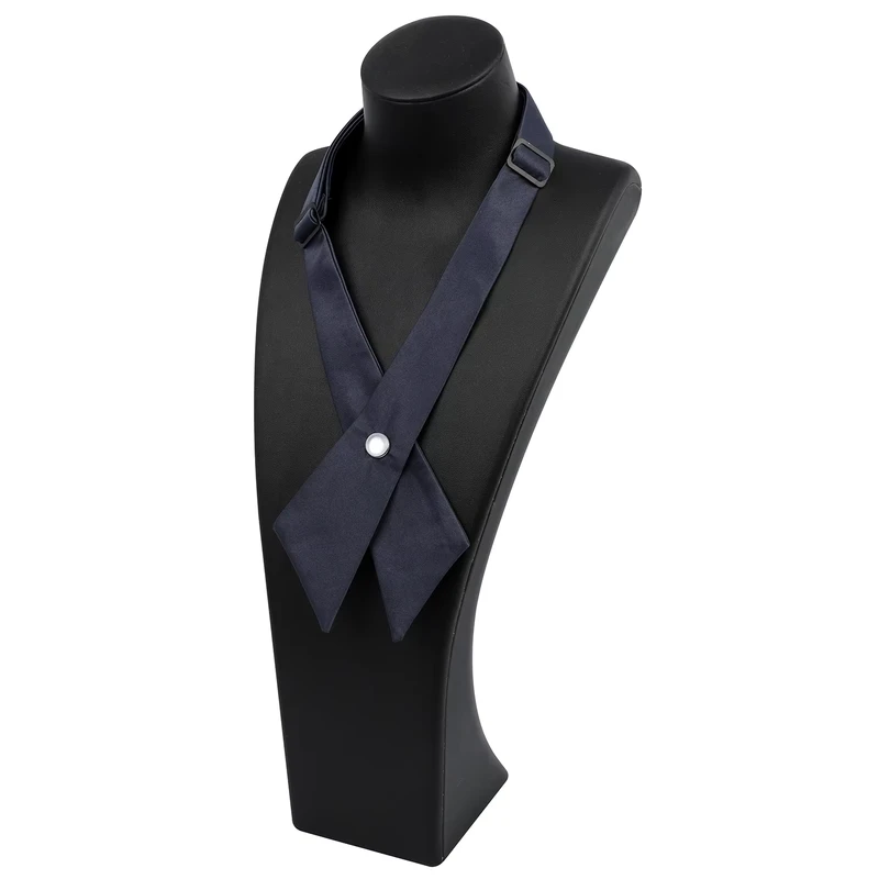 Cross-Bow-Tie-Mens-and-Womens-Professional-Collar-Campus-Host-Uniform-Solid-Color-Bow-Tie