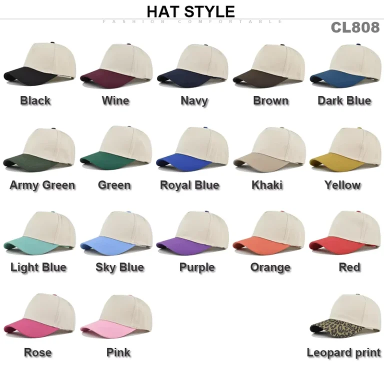 Cross-border-5-Pieces-Formal-Baseball-Cap-Personalized-Adult-Unisex-Breathable-Adjustable-Curved-Brim-Sun-Hat