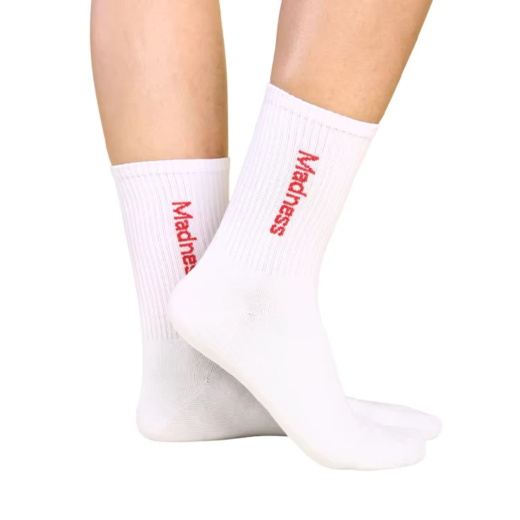 Custom-100-Polyester-School-Socks-High-Quality-Socks-for-Boys-and-Girls-White-With-Logo-Branding
