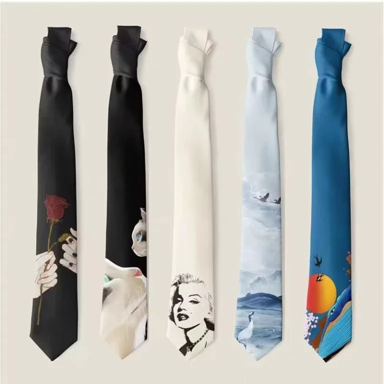 Custom-100-Polyester-Tie-for-Men-Printed-Silky-Ties-With-logo