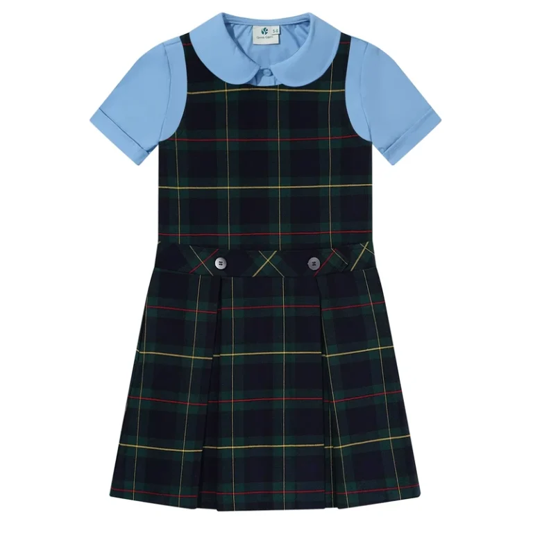 Custom-Blue-Shirts-Uniform-Designs-School-Dress-Set-for-Girls-Student-School-Uniform-Girl-Short-Dress-Pinafores-Shirt-Suit-Set