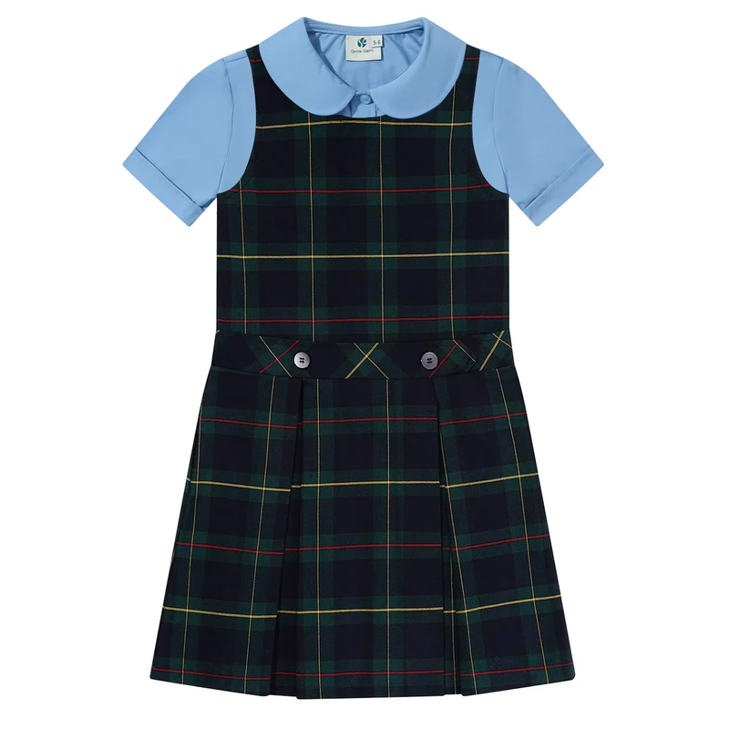 Custom-Blue-Shirts-Uniform-Designs-School-Dress-Set-for-Girls-Student-School-Uniform-Girl-Short-Dress-Pinafores-Shirt-Suit-Set