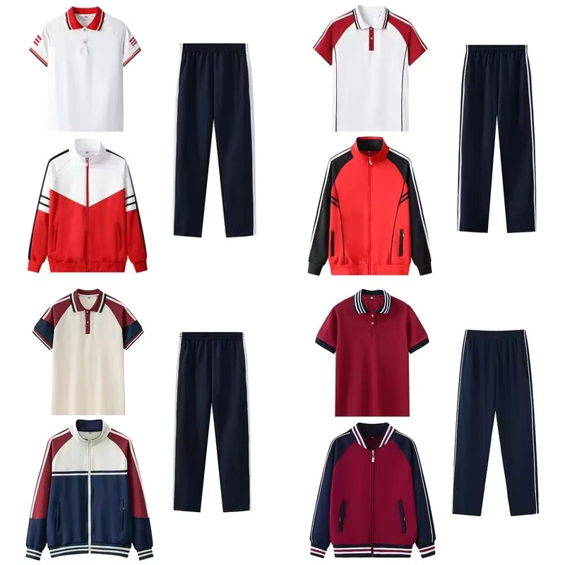 Custom-Children-High-School-Polo-Shirt-Primary-Sportswear-Kindergarten-Boys-Girls-Uniforms-for-Summer