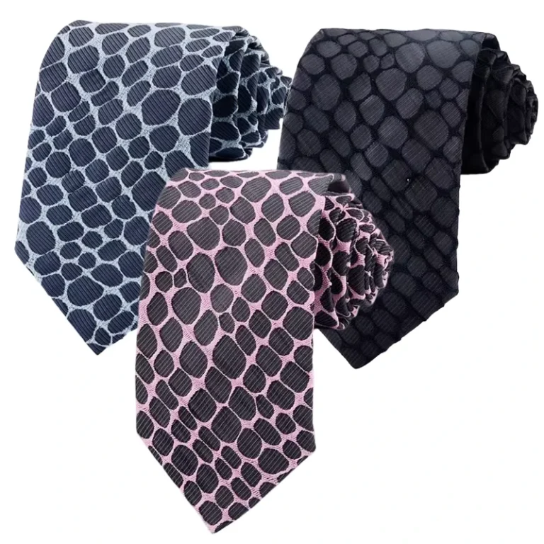 Custom-Circular-Pattern-Neckties-100-Polyester-Handmade-Tie-for-Men