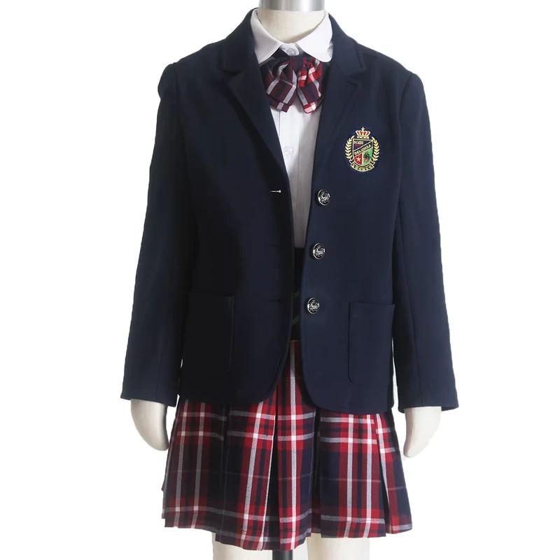 Custom-Classic-American-Style-Nylon-School-Uniform-Blazer-for-Boys-and-Girls-Primary-School-Students-Children