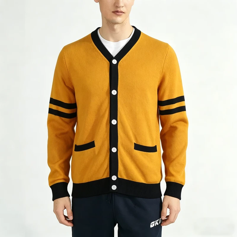 Custom-Collegiate-Style-Mens-Knit-Cardigan-Sweater-Cotton-Long-Sleeve-School-Uniform-Striped-Cardigan-for-Staff-Students