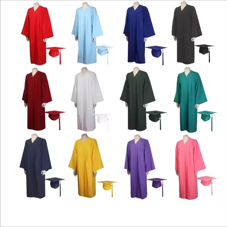 Custom-Color-Matte-Gown-High-School-Uniforms-University-Ceremony-Classic-Doctoral-Graduation-Gown-and-Cap-Tassel