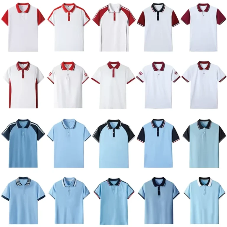 Custom-Cotton-Childrens-Boys-and-Girls-Primary-and-Secondary-School-Students-High-School-Classic-POLO-Shirt-Uniform