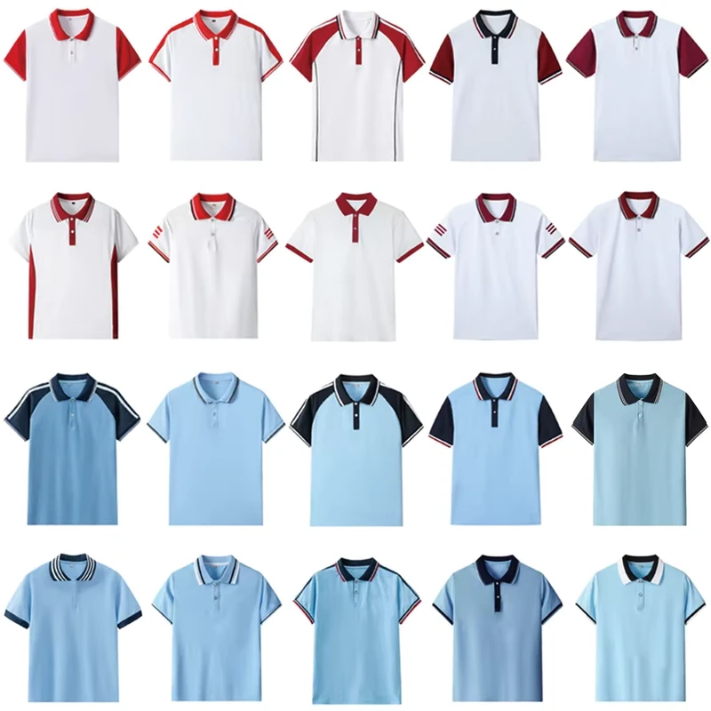 Custom-Cotton-Childrens-Boys-and-Girls-Primary-and-Secondary-School-Students-High-School-Classic-POLO-Shirt-Uniform