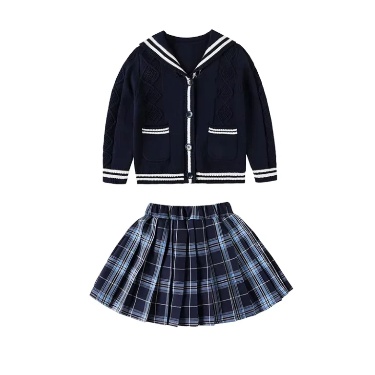 Custom-Design-Knitted-Sweater-Skirt-School-Uniform-Sets-Kindergarten-School-Uniforms