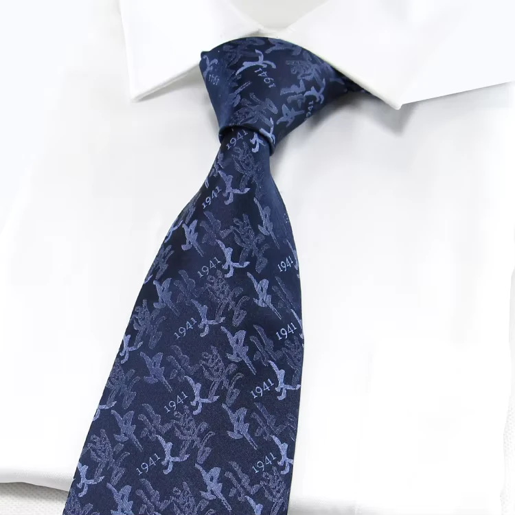 Custom-Design-School-Ties-Technical-University-Logo-Name-Tie-100-Polyester-Uniform-Blue-Printed-Neck-Ties-for-Student