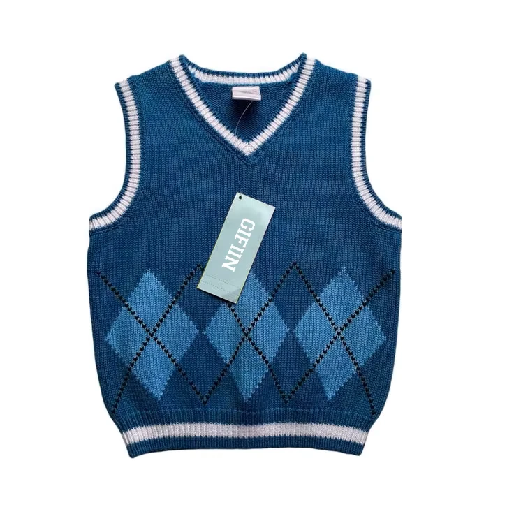 Custom-Design-Style-Regular-Fit-V-Neck-Sleeveless-Jacquard-Knit-Sweater-Vest-Unisex-School-Uniform-Knitwear-Sleeveless-Jumper