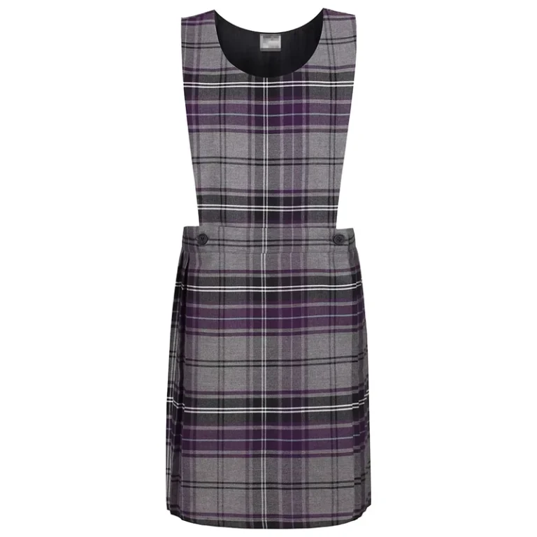 Custom-Design-Style-School-Student-Uniform-Girls-High-School-Gray-Plaid-Uniform-Pinafore-Dresses