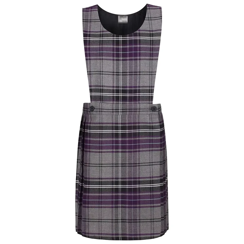 Custom-Design-Style-School-Student-Uniform-Girls-High-School-Gray-Plaid-Uniform-Pinafore-Dresses