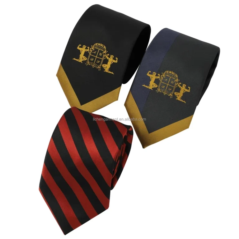 Custom-Designs-Jacquard-Woven-Polyester-Pleated-Ties-Light-Blue-Neckties-Draped-for-Men