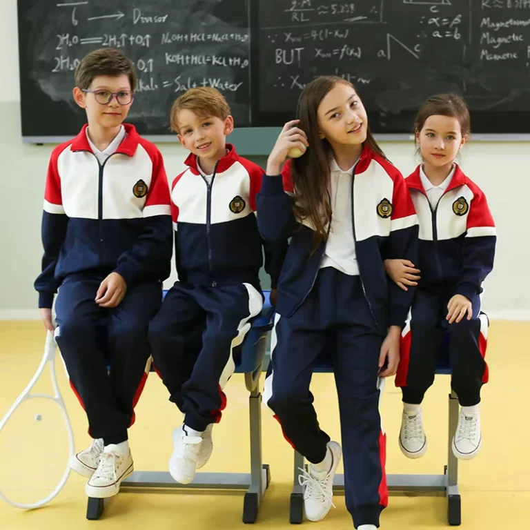 Custom-Emblem-Primary-School-Uniform-Breathable-Sportswear-Set-for-Boys-Girls-Kindergarten-Uniform