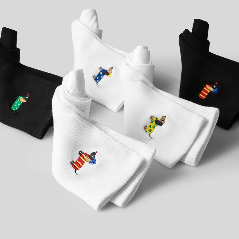 Custom-Embroidered-Logo-Unisex-Men-Socks-White-Black-Custom-Sports-Cotton-Socks