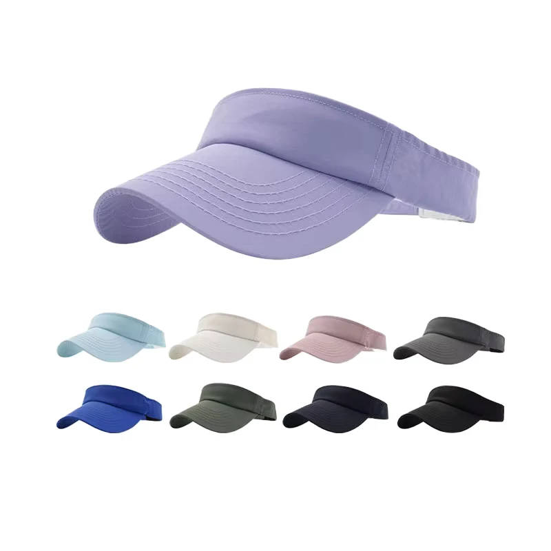 Custom-Embroidery-Logo-Adjustable-Nylon-Visor-Hat-Tennis-Baseball-Golf-Athletic-Cycling-Running-Casual-Sun-Fishing-Outdoor-Sport