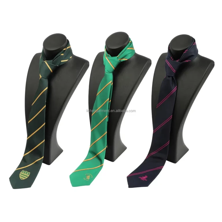 Custom-Floral-Striped-Design-Durable-Professional-Formal-Ties-Polyester-for-Men