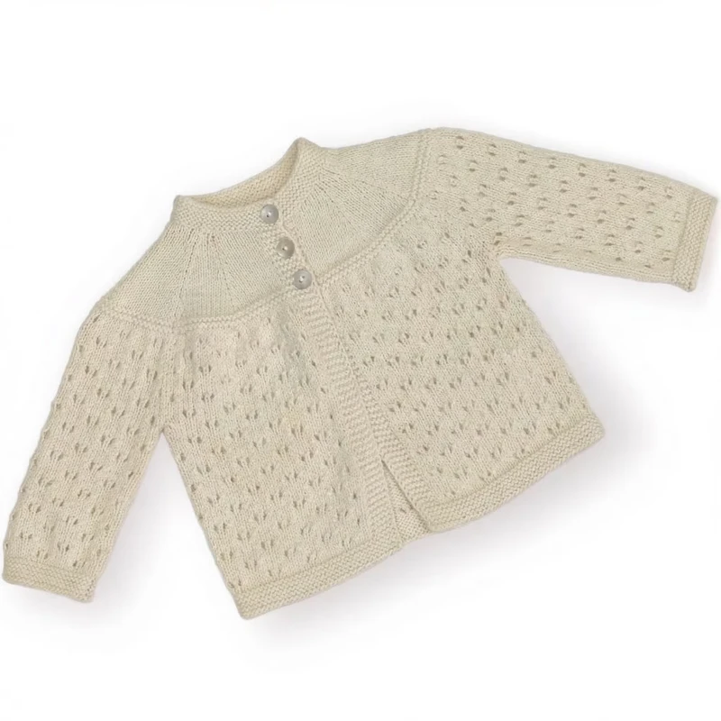 Custom-Hand-Knitted-100-Pure-Cotton-Breathable-Comfortable-Skin-Friendly-Warm-All-Seasons-Cartoon-Cardigan-for-Toddler-Girls