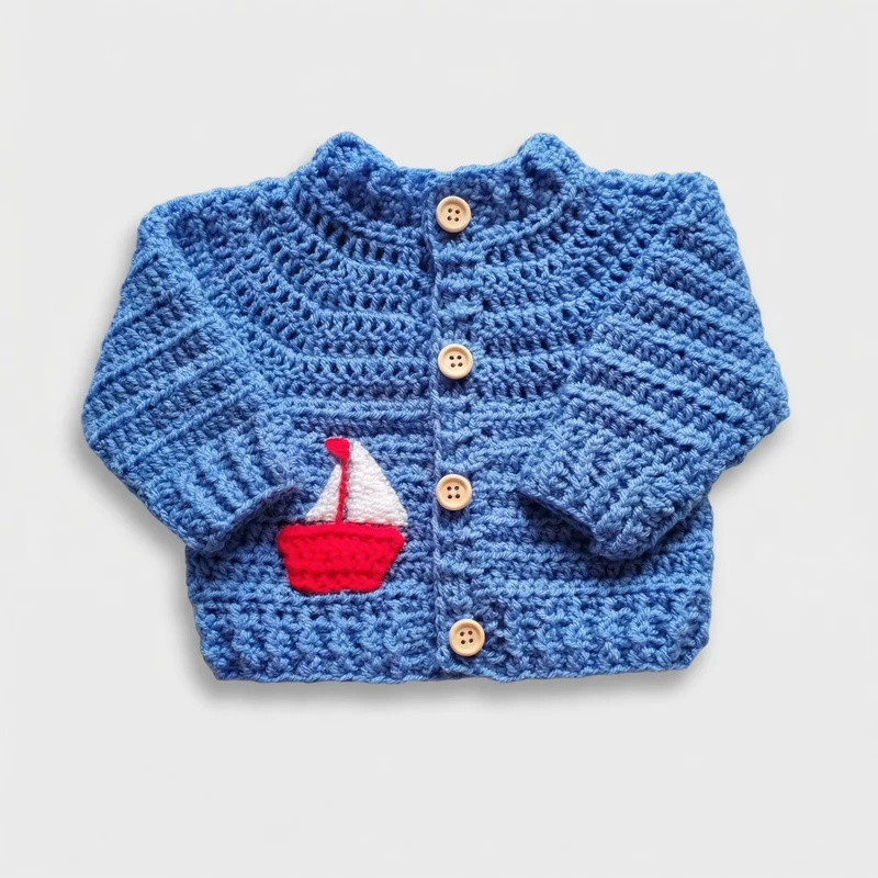 Custom-Hand-Knitted-Pure-Cotton-Childrens-Cartoon-Sweater-Skin-Friendly-Breathable-Soft-Warm-All-Seasons
