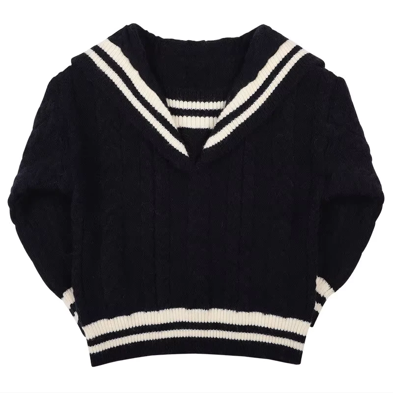 Custom-High-Quality-High-School-Girls-Uniform-Designs-High-School-Uniform-Sweater-School-Sweater-Flat-Knitting-Machine