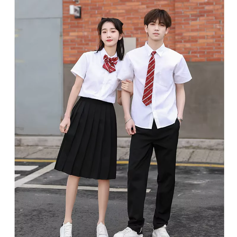 Custom-High-Quality-Hong-Kong-Secondary-Middle-School-High-School-Short-Sleeve-Summer-Cotton-Uniforms-for-Students