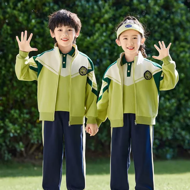 Custom-High-Quality-New-Fashion-Autumn-Uniform-Unisex-Sports-Wear-Dress-Set-for-Primary-School-Boys-and-Girls