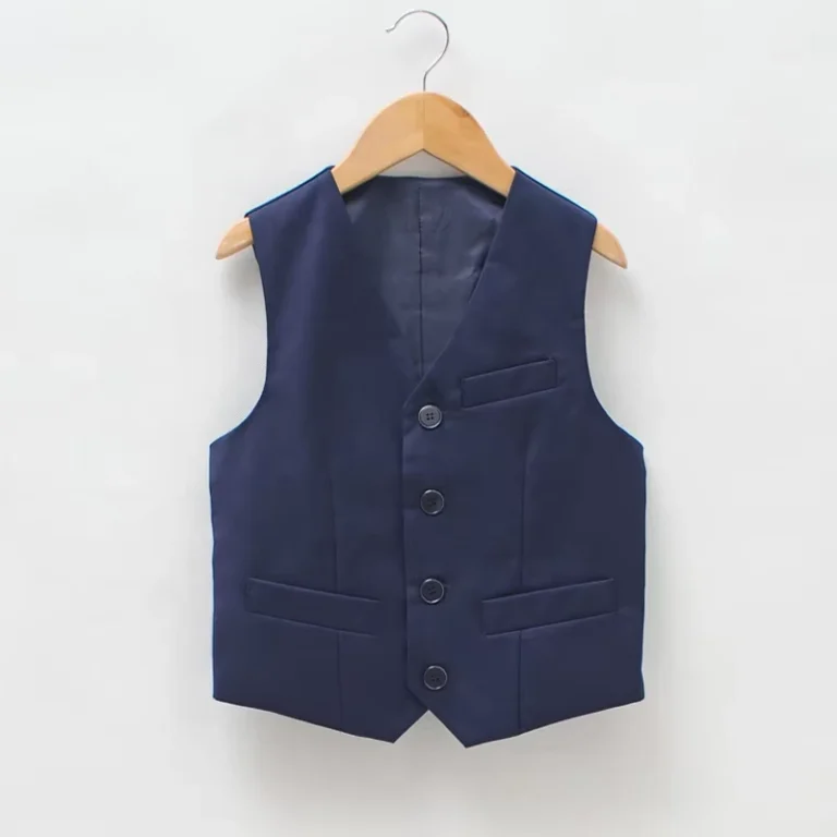 Custom-High-Quality-Unisex-School-Uniform-Blazer-Waistcoat-Vest-Kids-Navy-Blue-School-Waist-Coat
