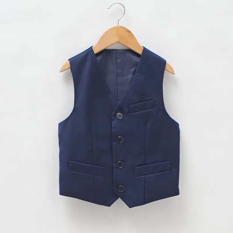 Custom-High-Quality-Unisex-School-Uniform-Blazer-Waistcoat-Vest-Kids-Navy-Blue-School-Waist-Coat