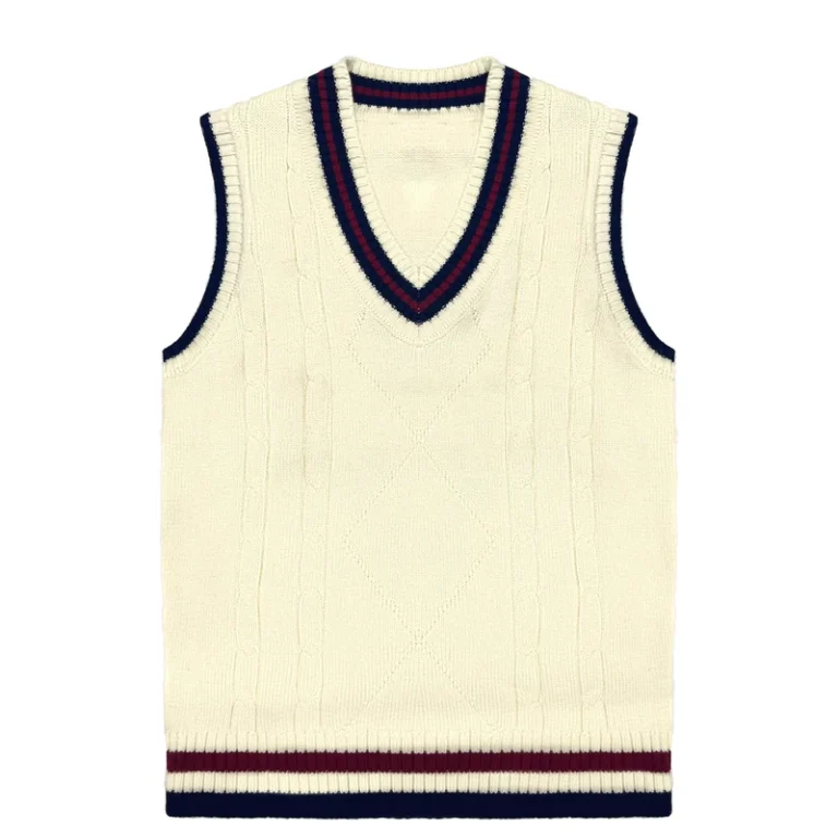 Custom-High-end-Primary-School-Sleeveless-Cotton-Knit-Baby-Vest-Kids-Sweater-V-Neck-Children-School-Uniform