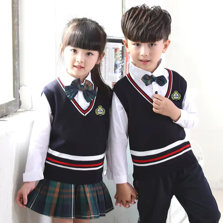 Custom-International-School-Uniforms-Sweater-Vest-and-Girl-Skirt-Boys-Pants