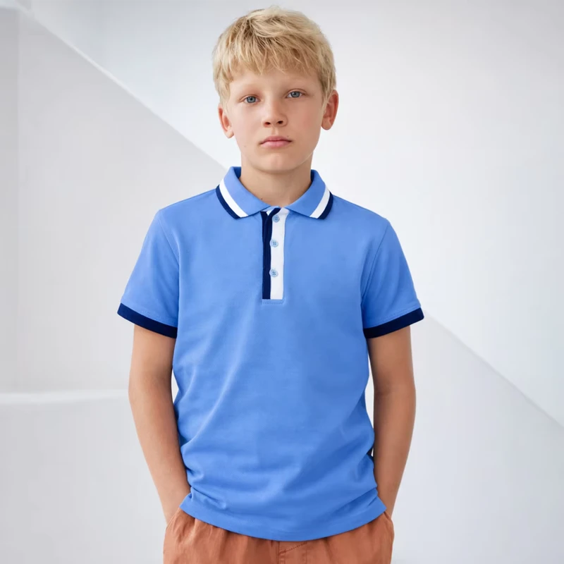 Custom-Kids-Polo-T-Shirt-Cotton-Breathable-School-Uniform-Short-Sleeve-Boys-Polo-Tee-OEM-Logo-Summer-Children-Clothing-Supplier