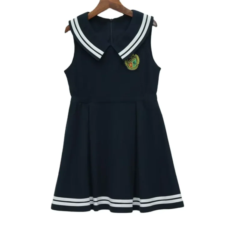 Custom-Kids-School-Uniforms-Girls-Skirts-Peter-Pan-Collar-Dress-Girls-Summer-Dress